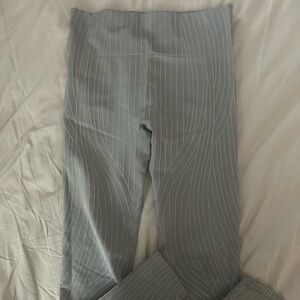 Fabletics Gray Pinstripe Leggings